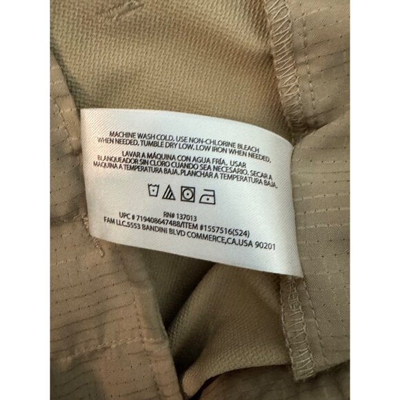 Banana Republic Men's Performance Pants Tan Khaki Chino Size 38x31 Slacks Pocket - Picture 10 of 10